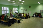 The school lobby